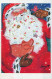 SANTA CLAUS Happy New Year Christmas GNOME Vintage Postcard CPSMPF #PKD940.A - Santa Claus