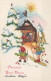 Happy New Year Christmas CHILDREN Vintage Postcard CPSMPF #PKD785.A - Neujahr