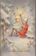 ANGEL Christmas Vintage Postcard CPSMPF #PKD760.A - Anges