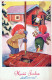 PÈRE NOËL Bonne Année Noël GNOME Vintage Carte Postale CPSMPF #PKD238.A - Santa Claus