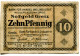 10 PFENNIG 1920 Stadt GREIZ Reuss DEUTSCHLAND Notgeld Papiergeld Banknote #PL683 - Lokale Ausgaben