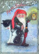 SANTA CLAUS Happy New Year Christmas Vintage Postcard CPSM #PAU475.GB - Santa Claus