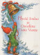 SANTA CLAUS CHRISTMAS Holidays Vintage Postcard CPSM #PAK987.GB - Santa Claus