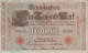 1000 MARK 1910 DEUTSCHLAND Papiergeld Banknote #PL366 - [11] Local Banknote Issues