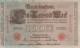 1000 MARK 1910 DEUTSCHLAND Papiergeld Banknote #PL348 - [11] Local Banknote Issues