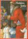 PAPÁ NOEL NIÑO NAVIDAD Fiesta Vintage Tarjeta Postal CPSM #PAK921.ES - Santa Claus