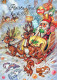 PAPÁ NOEL NAVIDAD Fiesta Vintage Tarjeta Postal CPSM #PAJ947.ES - Santa Claus