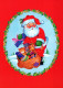 PAPÁ NOEL NAVIDAD Fiesta Vintage Tarjeta Postal CPSM #PAJ667.ES - Santa Claus