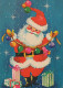 PAPÁ NOEL NAVIDAD Fiesta Vintage Tarjeta Postal CPSM #PAJ598.ES - Santa Claus