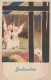 ÁNGEL NAVIDAD Vintage Tarjeta Postal CPSMPF #PAG820.ES - Angels