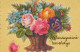 FLOWERS Vintage Postcard CPSM #PBZ868.GB - Flores