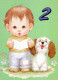 HAPPY BIRTHDAY 2 Year Old BOY Children Vintage Postcard CPSM Unposted #PBU109.GB - Geburtstag