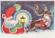 SANTA CLAUS Happy New Year Christmas Vintage Postcard CPSM #PBL562.GB - Santa Claus