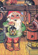 SANTA CLAUS Happy New Year Christmas Vintage Postcard CPSM #PBL244.GB - Santa Claus