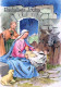 Virgen Mary Madonna Baby JESUS Christmas Religion Vintage Postcard CPSM #PBB900.GB - Vergine Maria E Madonne