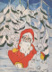 PÈRE NOËL Bonne Année Noël Vintage Carte Postale CPSM #PAU542.FR - Santa Claus