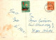 Bonne Année Noël BOUGIE Vintage Carte Postale CPSM #PAT639.FR - New Year