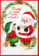 PÈRE NOËL ENFANT NOËL Fêtes Voeux Vintage Carte Postale CPSM #PAK228.FR - Santa Claus