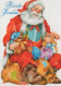 PÈRE NOËL NOËL Fêtes Voeux Vintage Carte Postale CPSMPF #PAJ398.FR - Santa Claus