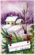 Feliz Año Navidad FLORES Vintage Tarjeta Postal CPSMPF #PKD728.ES - New Year