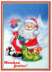 PAPÁ NOEL Feliz Año Navidad Vintage Tarjeta Postal CPSM #PBL109.ES - Santa Claus
