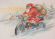PAPÁ NOEL Feliz Año Navidad Vintage Tarjeta Postal CPSM #PBB119.ES - Santa Claus