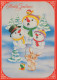 Feliz Año Navidad MUÑECO DE NIEVE Vintage Tarjeta Postal CPSM #PAZ795.ES - New Year