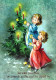 Feliz Año Navidad NIÑOS Vintage Tarjeta Postal CPSM #PAY896.ES - New Year
