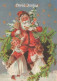 WEIHNACHTSMANN SANTA CLAUS KINDER WEIHNACHTSFERIEN Vintage Postkarte CPSM #PAK307.DE - Santa Claus