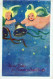 ENGEL WEIHNACHTSFERIEN Vintage Ansichtskarte Postkarte CPSMPF #PAG758.DE - Angeli