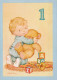 JOYEUX ANNIVERSAIRE 1 Ans GARÇON ENFANTS Vintage Postal CPSM #PBT990.FR - Birthday