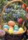 PÂQUES POULET ŒUF Vintage Carte Postale CPSM #PBO987.FR - Easter
