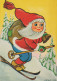 Bonne Année Noël GNOME Vintage Carte Postale CPSM #PBL914.FR - New Year