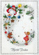 Bonne Année Noël GNOME Vintage Carte Postale CPSM #PBL700.FR - New Year