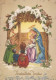 Vierge Marie Madone Bébé JÉSUS Noël Religion Vintage Carte Postale CPSM #PBB777.FR - Vierge Marie & Madones