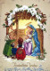 Vierge Marie Madone Bébé JÉSUS Noël Religion Vintage Carte Postale CPSM #PBB777.FR - Vergine Maria E Madonne