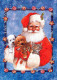 PÈRE NOËL Bonne Année Noël Vintage Carte Postale CPSM #PBL043.FR - Santa Claus