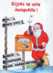 BABBO NATALE Buon Anno Natale Vintage Cartolina CPSM #PAU545.IT - Santa Claus