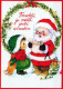 BABBO NATALE BAMBINO Natale Vintage Cartolina CPSM #PAK230.IT - Kerstman