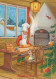 BABBO NATALE Natale Vintage Cartolina CPSM #PAK448.IT - Santa Claus