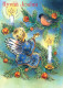 ANGELO Buon Anno Natale Vintage Cartolina CPSM #PAH198.IT - Engel
