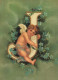 ANGELO Buon Anno Natale Vintage Cartolina CPSM #PAH325.IT - Anges