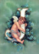 ANGELO Buon Anno Natale Vintage Cartolina CPSM #PAH325.IT - Anges