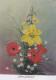 FLOWERS Vintage Ansichtskarte Postkarte CPSM #PBZ687.DE - Fleurs