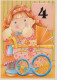 ALLES GUTE ZUM GEBURTSTAG 4 Jährige MÄDCHEN KINDER Vintage Postal CPSM #PBT748.DE - Birthday