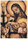 Jungfrau Maria Madonna Jesuskind Religion Vintage Ansichtskarte Postkarte CPSM #PBQ255.DE - Jungfräuliche Marie Und Madona