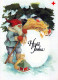 WEIHNACHTSMANN SANTA CLAUS Neujahr Weihnachten Vintage Ansichtskarte Postkarte CPSM #PBL436.DE - Santa Claus