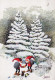 Neujahr Weihnachten GNOME Vintage Ansichtskarte Postkarte CPSM #PBL637.DE - New Year