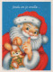 WEIHNACHTSMANN SANTA CLAUS Neujahr Weihnachten Vintage Ansichtskarte Postkarte CPSM #PBL370.DE - Santa Claus