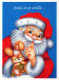 WEIHNACHTSMANN SANTA CLAUS Neujahr Weihnachten Vintage Ansichtskarte Postkarte CPSM #PBL370.DE - Kerstman